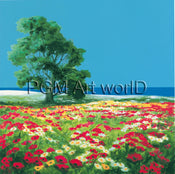 PGM RON 03 RobiN Der alte Baum und das Meer Reproducción de arte 70x70cm | Yourdecoration.es