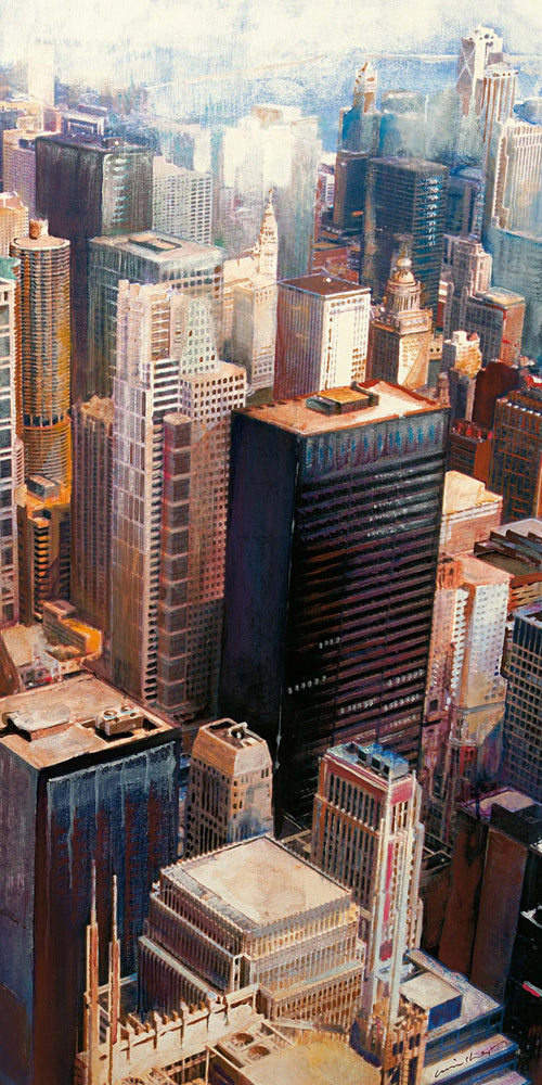 PGM WUR 02 Wulf Reinshagen Chicago II Reproducción de arte 50x100cm | Yourdecoration.es