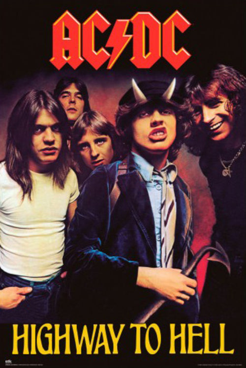 Poster Acdc Highway To Hell 61x91 5cm Grupo Erik GPE5915 | Yourdecoration.es