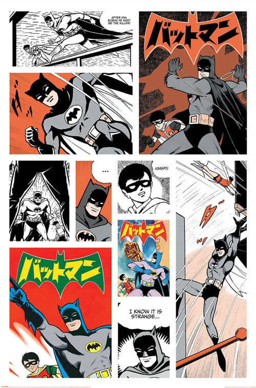 Poster Batman Bat Manga 61x91 5cm PP2401754 | Yourdecoration.es