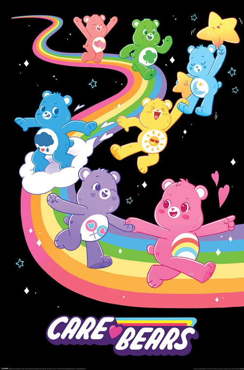 Poster Care Bears We Love Rainbows 61x91 5cm PP2400009 | Yourdecoration.es