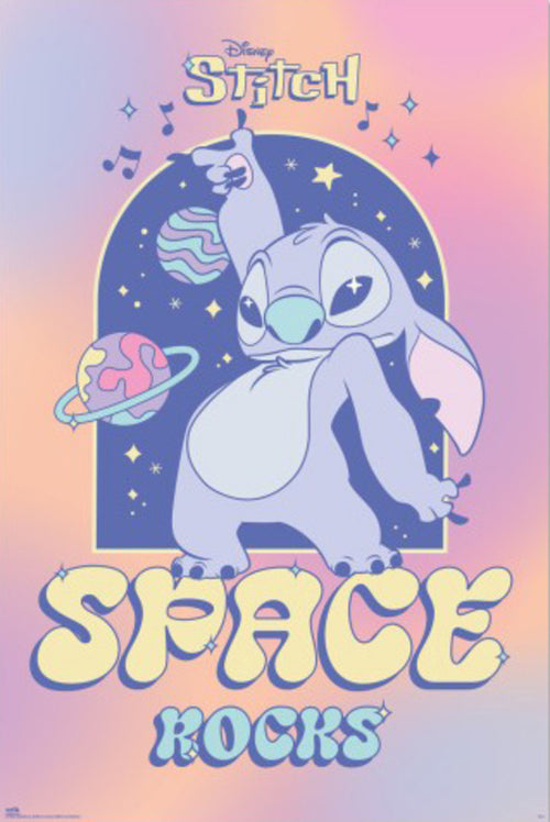 Poster Disney Stitch Space Rocks 61x91 5cm Grupo Erik GPE5820 | Yourdecoration.es