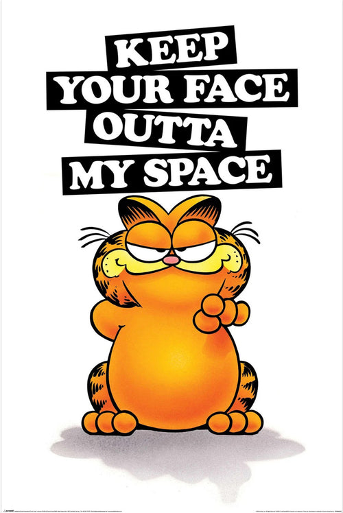 Poster Garfield Keep Your Face 61x91 5cm PP2402357 | Yourdecoration.es