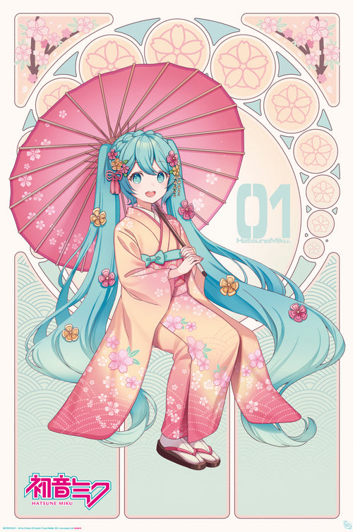 Poster Hatsune Miku Sakura Kimono 61x91 5cm Abystyle GBYDCO587 | Yourdecoration.es