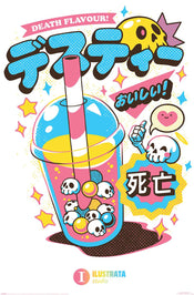 Poster Ilustrata Death Bubble Tea 61x91 5cm PP2401895 | Yourdecoration.es