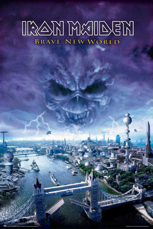 Póster Iron Maiden Brave New World 61x91 5cm Grupo Erik GPE5765 | Yourdecoration.es