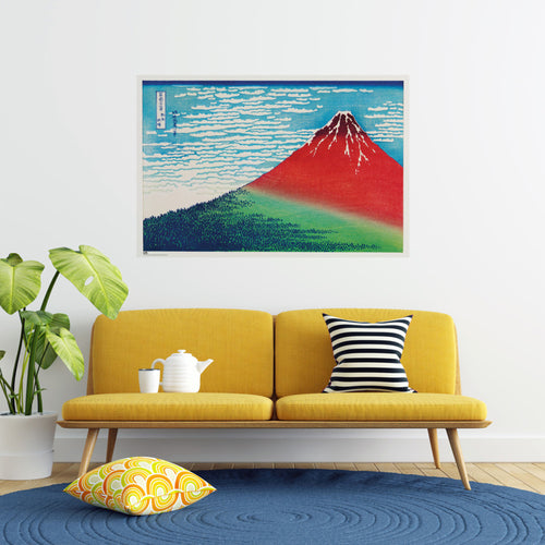 Póster Katsushika Hokusais Fine Wind Clear Morning 91 5x61cm Grupo Erik GPE5806 Sfeer | Yourdecoration.es