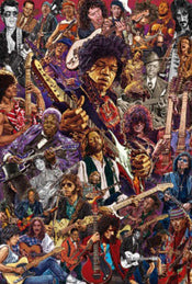 Póster Legendary Guitarists 61x91.5cm Grupo Erik GPE5841 | Yourdecoration.es