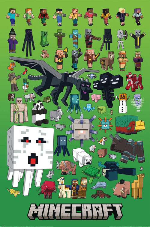 Poster Minecraft Character Montage 61x91 5cm PP2402264 | Yourdecoration.es