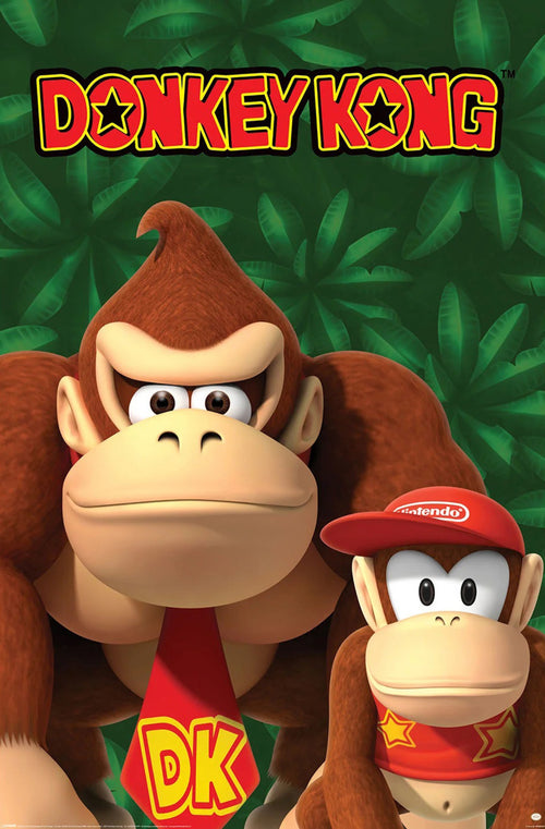 Poster Nintendo Donkey Kong And Diddy Kong 61x91 5cm PP2402574 | Yourdecoration.es