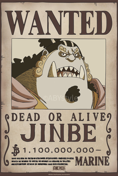 Poster One Piece Wanted Jinbe Wano 38x52cm Abystyle GBYDCO623 | Yourdecoration.es