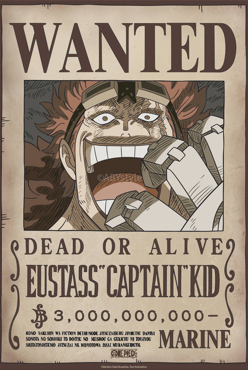 Poster One Piece Wanted Kid Wano 38x52cm GBYDCO638 | Yourdecoration.es