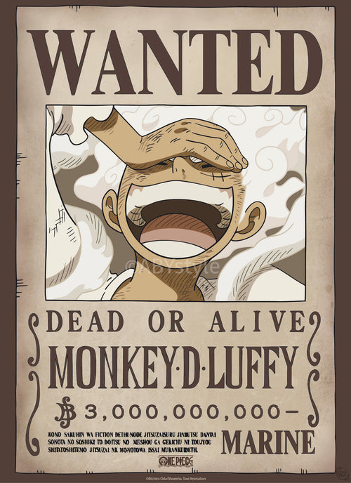 Poster One Piece Wanted Luffy Wano 38x52cm GBYDCO622 | Yourdecoration.es