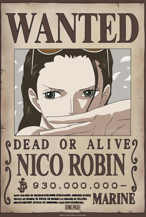 Poster One Piece Wanted Nico Robin Wano 38x52cm Abystyle GBYDCO644 | Yourdecoration.es