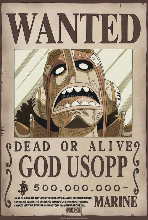 Poster One Piece Wanted Usopp Wano 38x52cm Abystyle GBYDCO643 | Yourdecoration.es