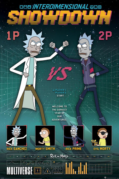 Poster Rick And Morty Showdown 61x91 5cm PP35425 | Yourdecoration.es