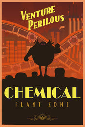 Póster Sonic The Hedgehog Venture Perilous Chemical Plant Zone 61x91 5cm Grupo Erik GPE5809 | Yourdecoration.es