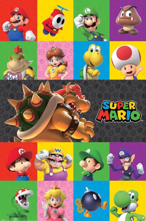 Poster Super Mario Characters 61x91 5cm PP2402577 | Yourdecoration.es