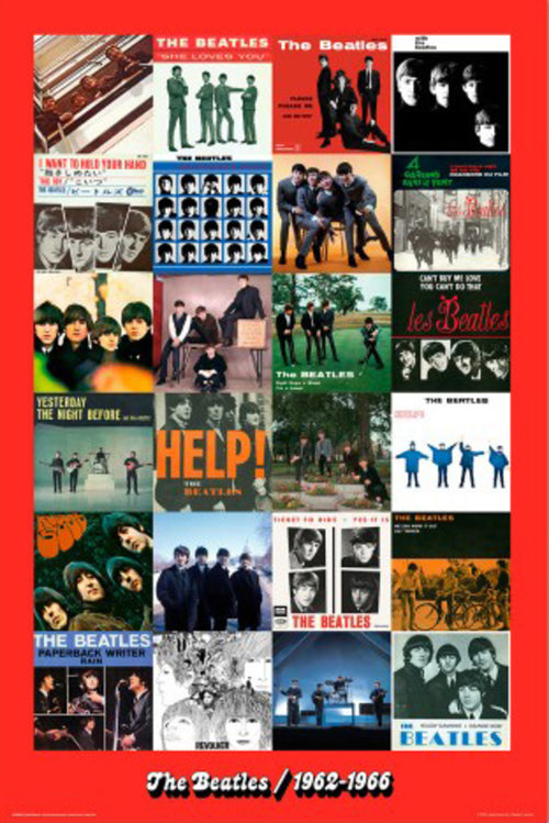 Poster The Beatles Era 1962 1966 61x91.5cm Grupo Erik GPE5853 | Yourdecoration.es