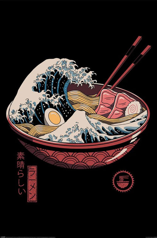 Poster Vincent Trinidad Great Ramen Wave 61x91 5cm PP2403662 | Yourdecoration.es