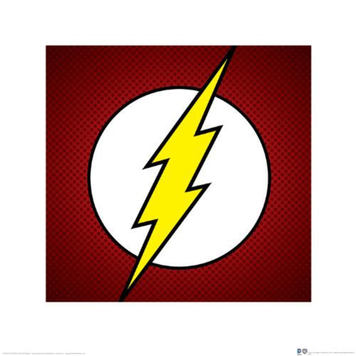 Reproducción de arte Dc Comics The Flash Symbol 40x40cm Pyramid PPR45381 | Yourdecoration.es