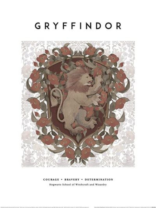 Reproducción de arte Harry Potter Gryffindor 30x40cm Pyramid PPR54398 | Yourdecoration.es