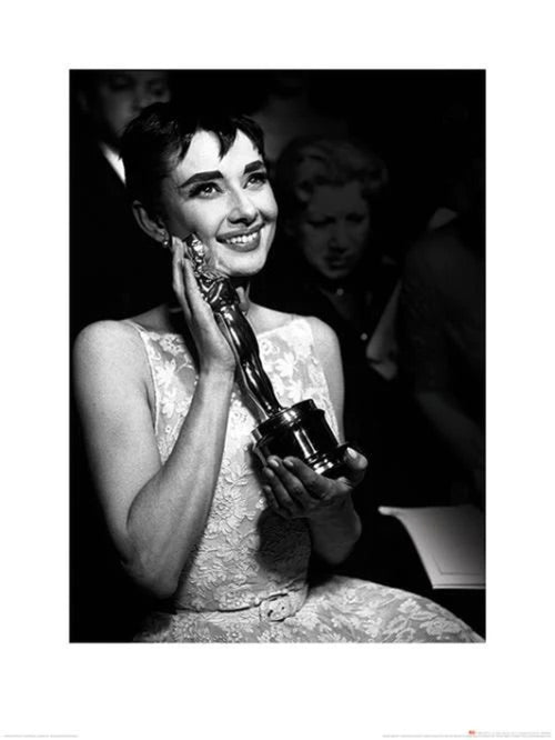 Reproducción de arte Time Life Audrey Hepburn Oscar 60x80cm Pyramid PPR40455 | Yourdecoration.es