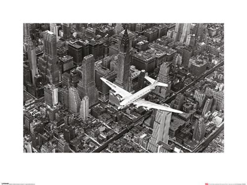 Reproducción de arte Time Life DC4 Over Manhattan 80x60cm Pyramid PPR40198 | Yourdecoration.es