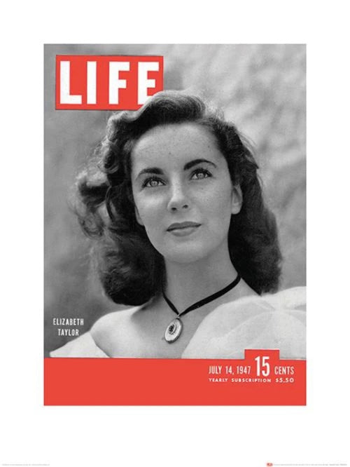 Reproducción de arte Time Life Life Cover Elizabeth Taylor 60x80cm Pyramid PPR40203 | Yourdecoration.es