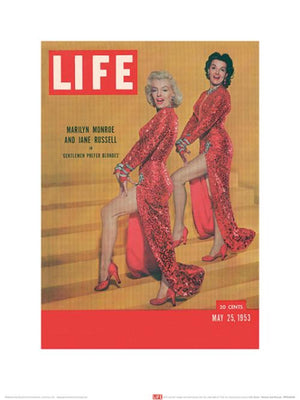 Reproducción de arte Time Life Life Cover Monroe Russell 30x40cm Pyramid PPR44045 | Yourdecoration.es