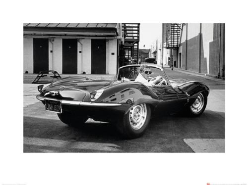 Reproducción de arte Time Life Steve Mcqueen Jaguar 80x60cm Pyramid PPR40251 | Yourdecoration.es