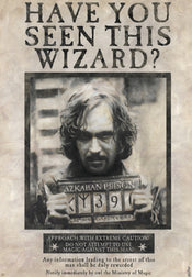 Harry Potter Wanted Sirius Black Póster 61X91 5cm | Yourdecoration.es