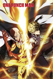 One Punch Man Saitama And Genos Póster 61X91 5cm | Yourdecoration.es