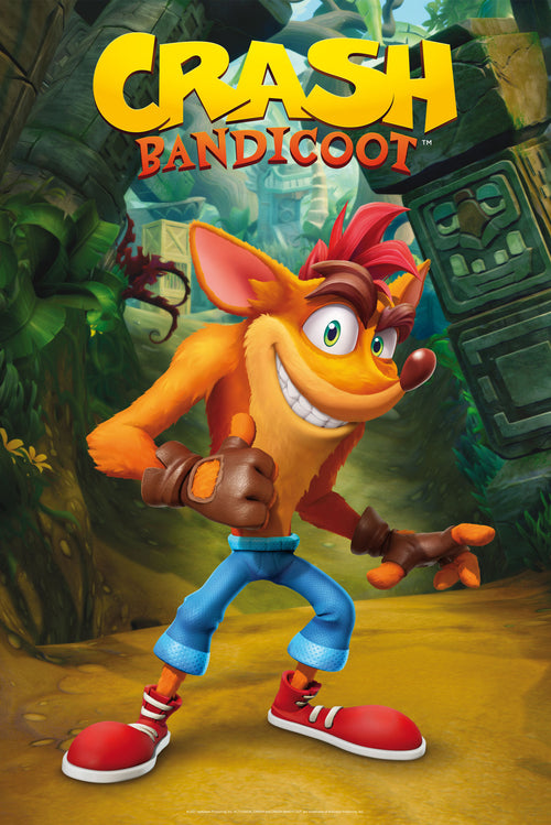 Crash Bandicoot Classic Crash Póster 61X91 5cm | Yourdecoration.es