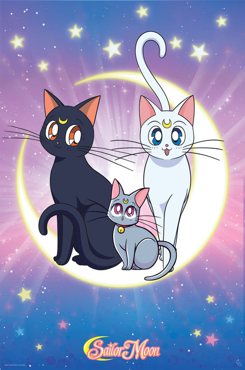 Sailor Moon Luna Artemis And Diana Póster 61X91 5cm | Yourdecoration.es