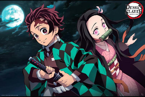 ABYstyle Demon Slayer Tanjiro & Nezuko Póster 91,5x61cm | Yourdecoration.es