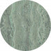 d1 008 komar green marble Fotomural Tejido No Tejido 125x125cm Redondo | Yourdecoration.es