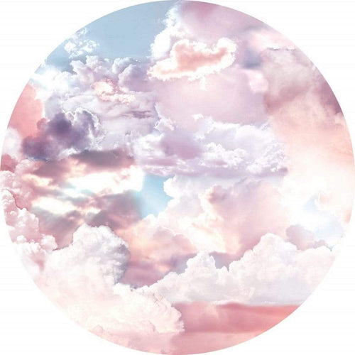 d1 010 komar candy sky Fotomural Tejido No Tejido 125x125cm Redondo | Yourdecoration.es