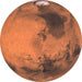 d1 018 komar mars Fotomural Tejido No Tejido 125x125cm Redondo | Yourdecoration.es