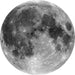 d1 019 komar moon Fotomural Tejido No Tejido 125x125cm Redondo | Yourdecoration.es