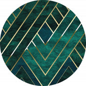 d1 022 komar jade Fotomural Tejido No Tejido 125x125cm Redondo | Yourdecoration.es