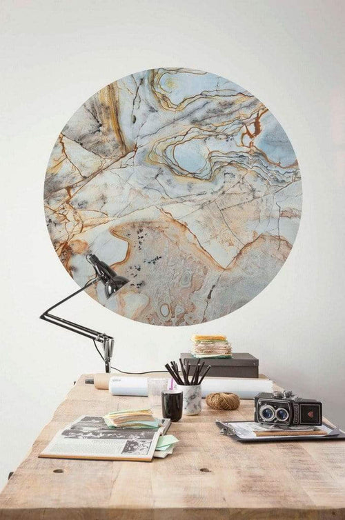 d1 025 komar marble sphere Fotomural Tejido No Tejido 125x125cm Redondo Ambiente | Yourdecoration.es