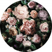 d1 032 komar flower couture Fotomural Tejido No Tejido 125x125cm Redondo | Yourdecoration.es