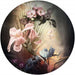 d1 036 komar flemish flowers Fotomural Tejido No Tejido 125x125cm Redondo | Yourdecoration.es