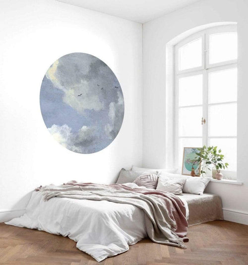 d1 037 komar simply sky Fotomural Tejido No Tejido 125x125cm Redondo Ambiente | Yourdecoration.es