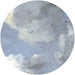 d1 037 komar simply sky Fotomural Tejido No Tejido 125x125cm Redondo | Yourdecoration.es