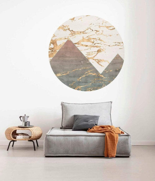 d1 054 komar precious peaks Fotomural Tejido No Tejido 125x125cm Redondo Ambiente | Yourdecoration.es