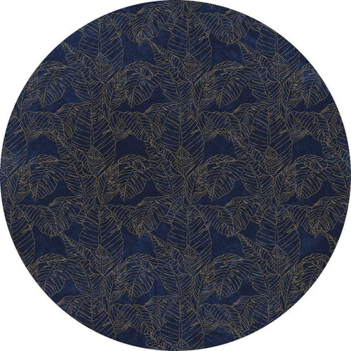 d1 058 komar royal blue Fotomural Tejido No Tejido 125x125cm Redondo | Yourdecoration.es