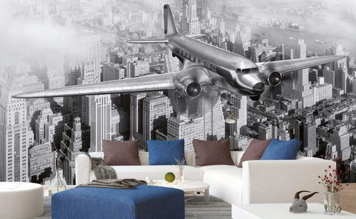 dimex airplane Fotomural Tejido No Tejido 375x250cm 5 Tiras Ambiente 90505714 8a2c 4628 be48 d53653341a54 | Yourdecoration.es