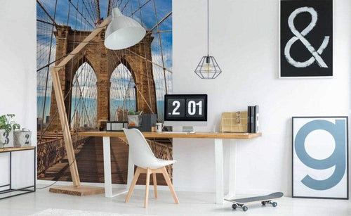 dimex brooklyn bridge Fotomural Tejido No Tejido 150x250cm 2 Tiras Ambiente 2fe0a834 6686 4428 bc4f 91edacffa3db | Yourdecoration.es